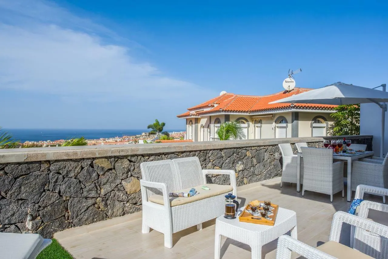 Luxury White Villa With Sea View, Heated Pool Costa Adeje