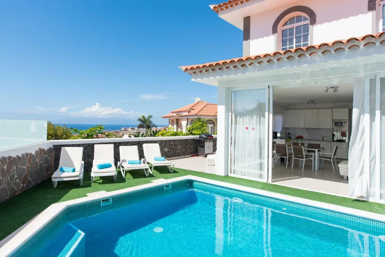 Luxury White Villa With Sea View, Heated Pool Costa Adeje   Costa Adeje (Tenerife)