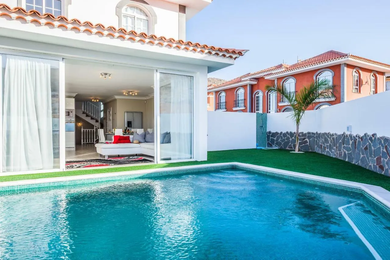 Luxury White Villa With Sea View, Heated Pool Costa Adeje  Costa Adeje (Tenerife)