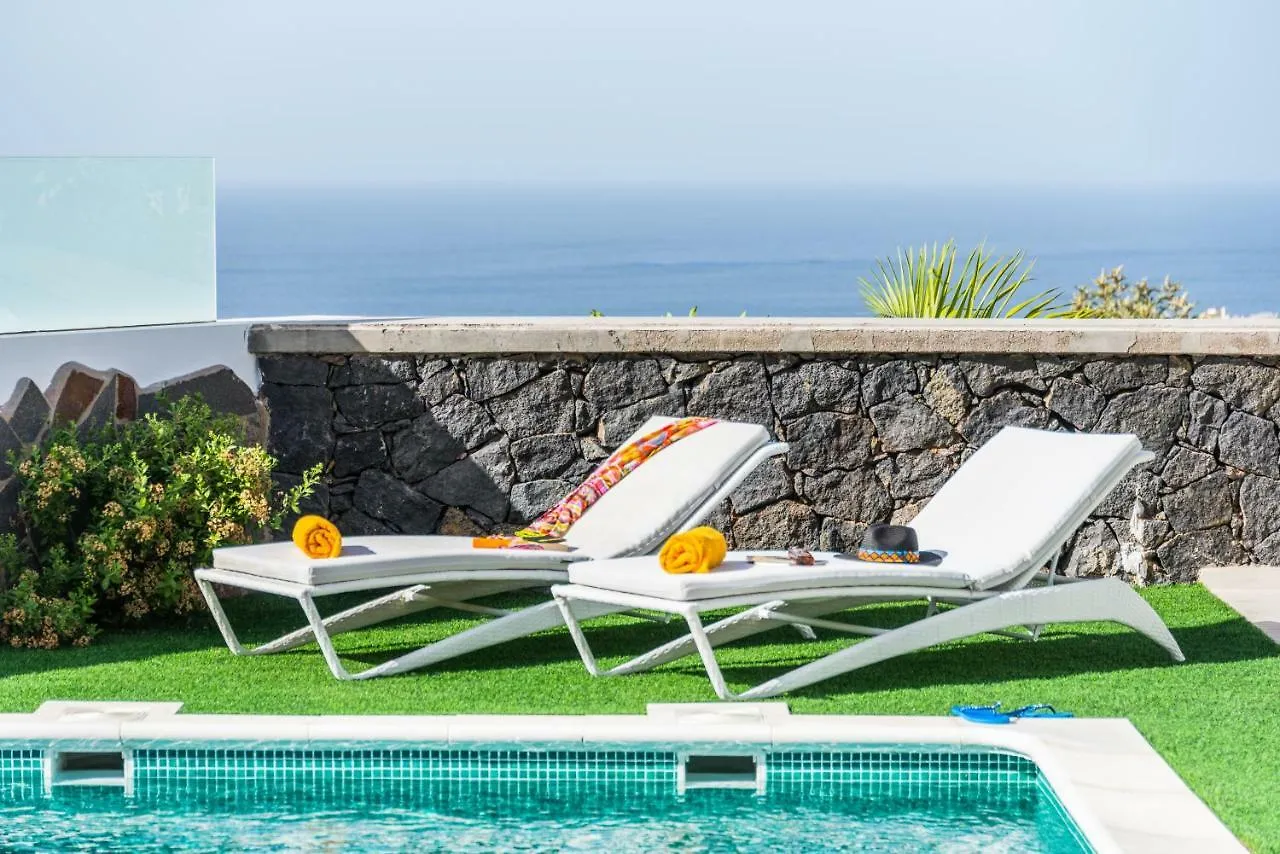 Luxury White Villa With Sea View, Heated Pool Costa Adeje  Spain