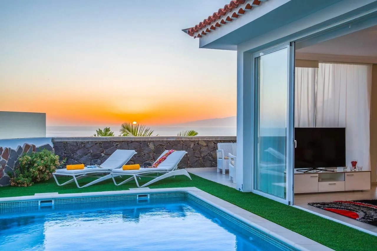 Luxury White Villa With Sea View, Heated Pool Costa Adeje