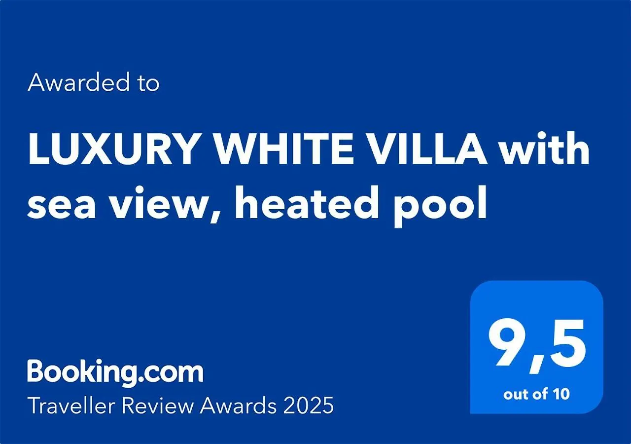 Luxury White Villa With Sea View, Heated Pool Costa Adeje  Spain
