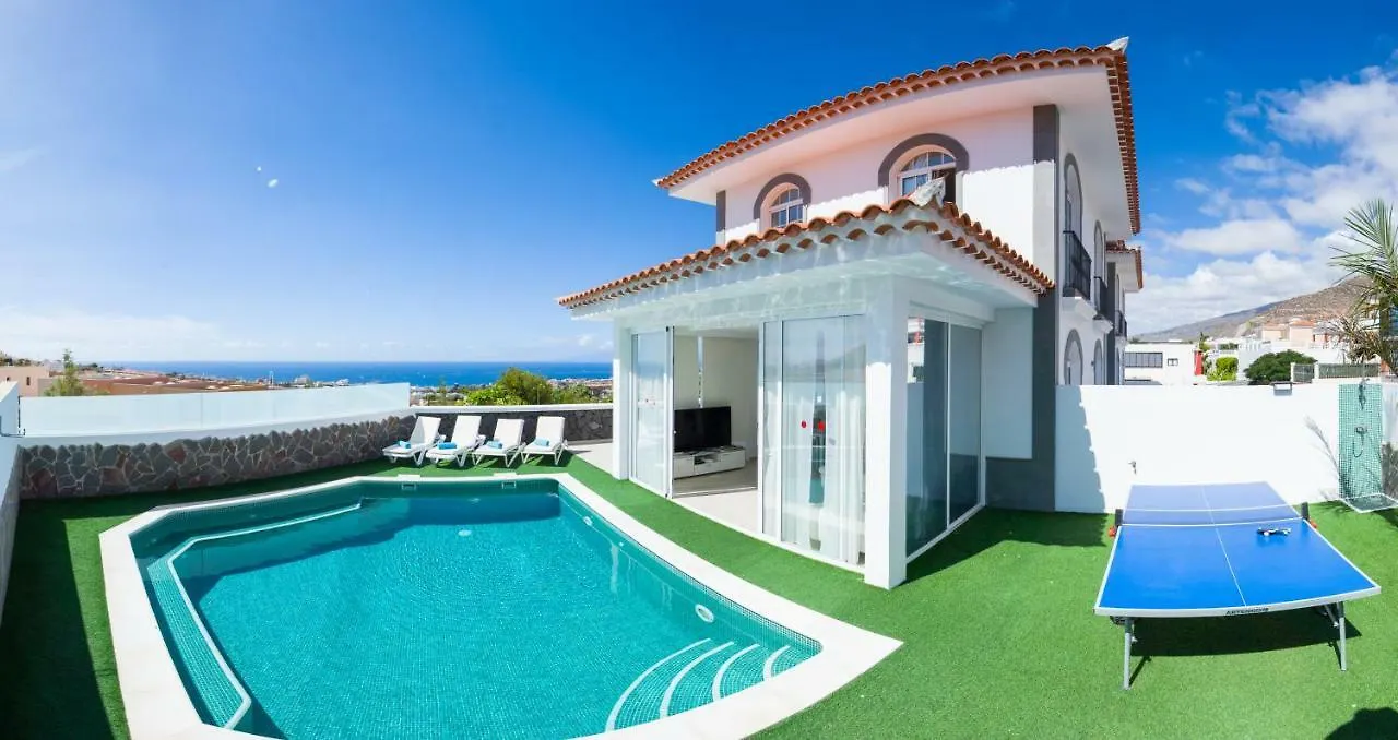 Luxury White Villa With Sea View, Heated Pool Costa Adeje  Costa Adeje (Tenerife)