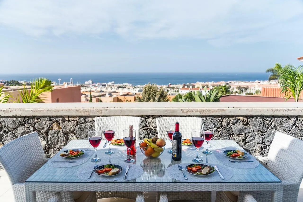 Luxury White Villa With Sea View, Heated Pool Costa Adeje