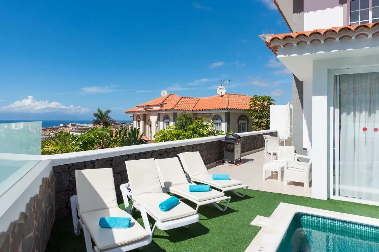 Luxury White Villa With Sea View, Heated Pool Costa Adeje   Costa Adeje (Tenerife)